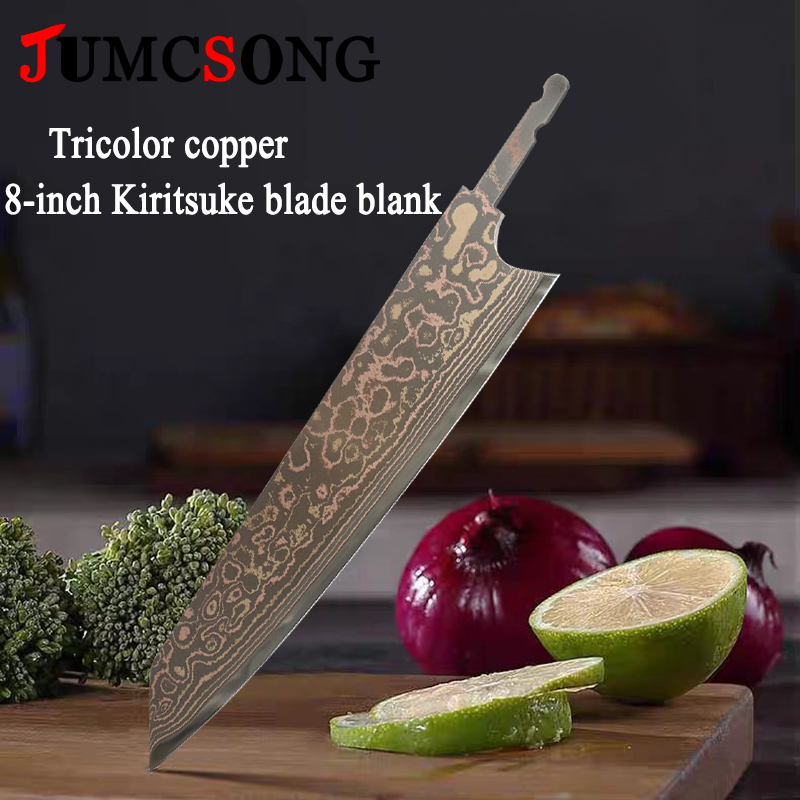 Kitchen Gadgets Wholesale - JUMCSONG Hoja Kiritsuke Tricolor de Cobre