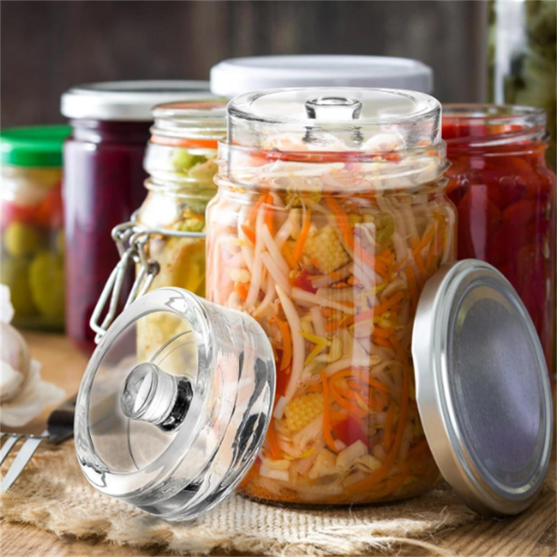 Kitchen Gadgets Design - Pesas de vidrio fermentado transparente con