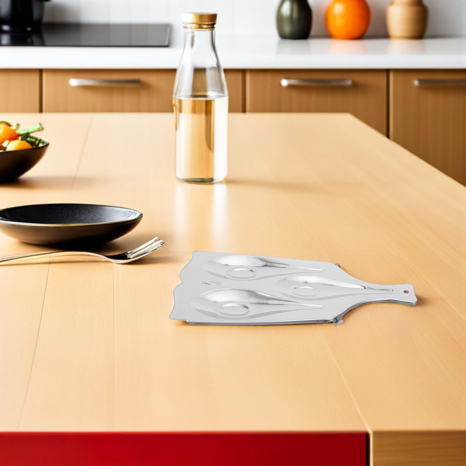 Kitchen Utensil Holder - Reposacucharas de Acero Inoxidable de Tres