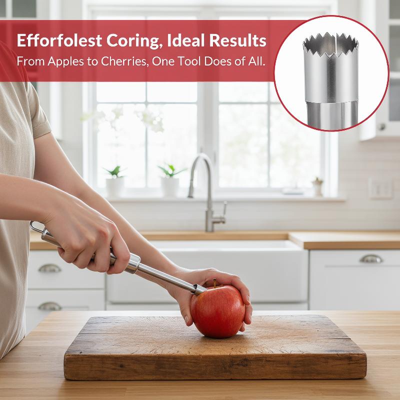 Kitchen Home Gadgets - Juego de 4 Descorazonadores de Frutas,