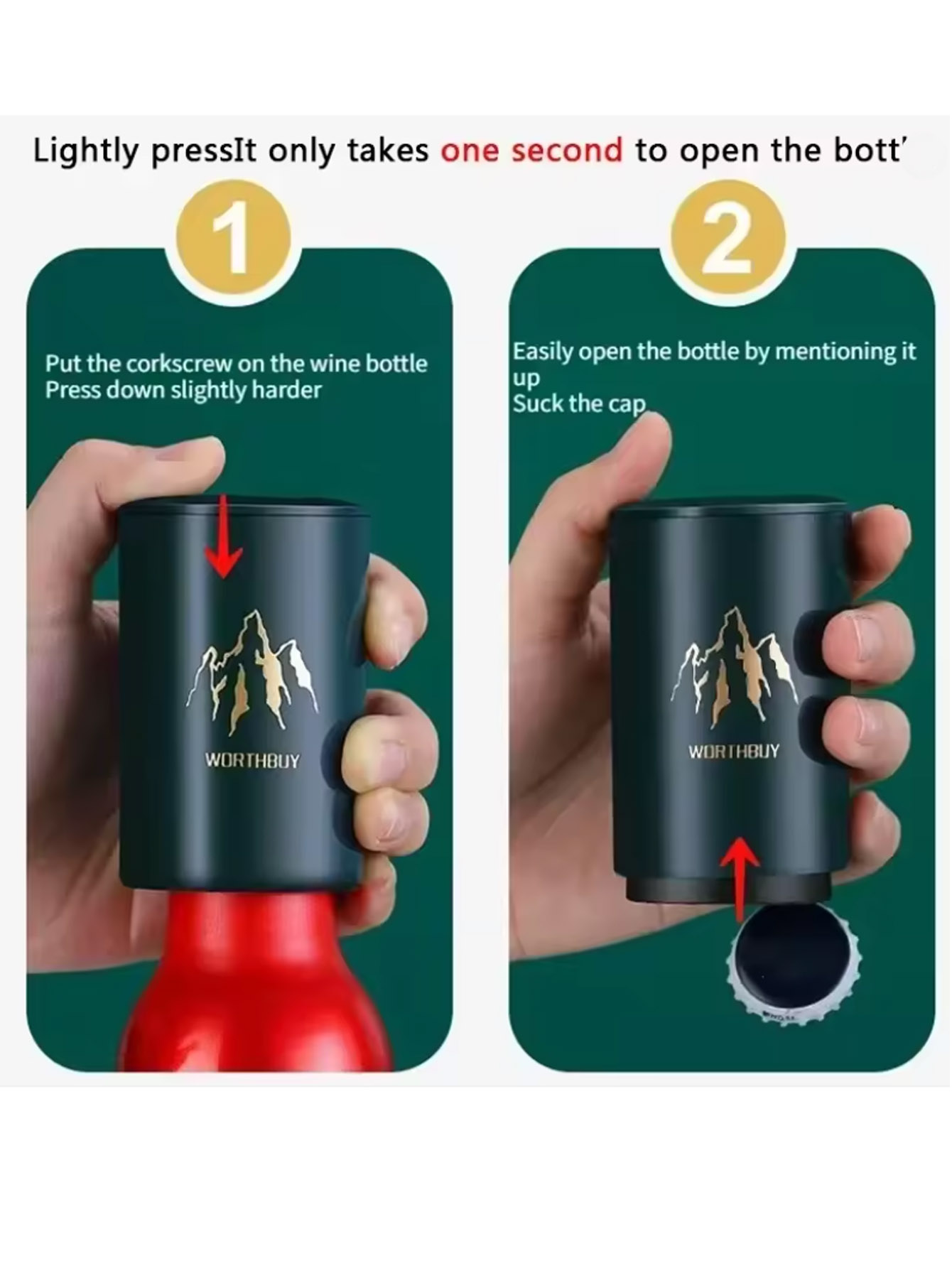Kitchen Gadgets Design - Abridor automático de botellas de cerveza,