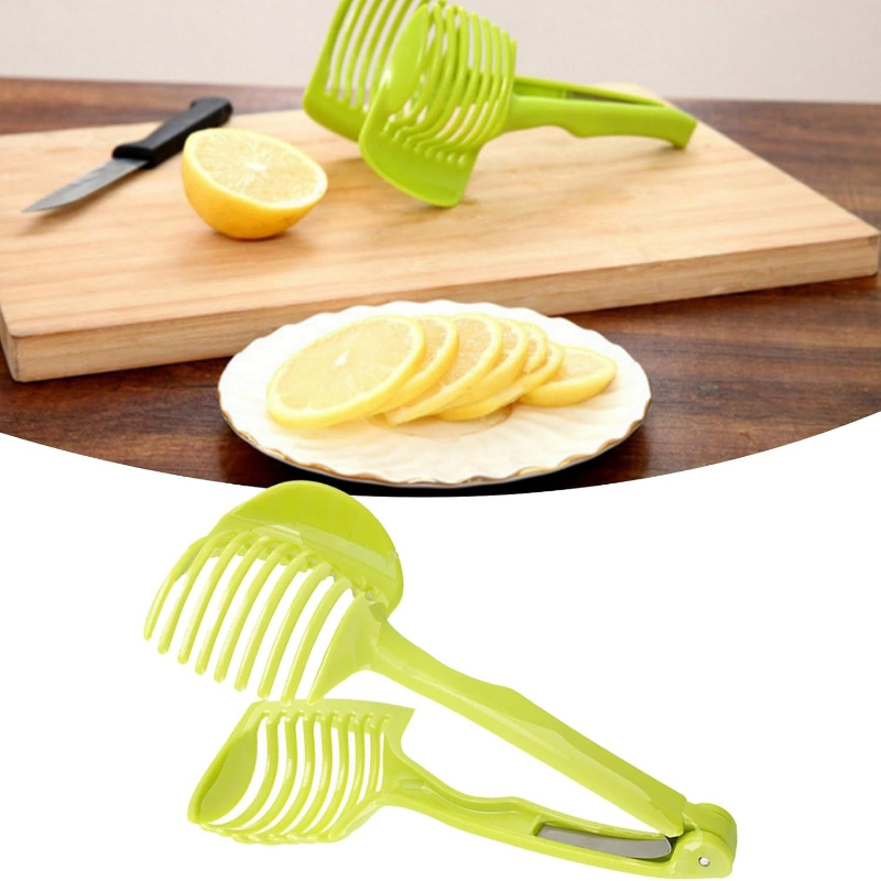 Kitchen Gadgets Guide - Guía Antideslizante para Cortar Tomates, Soporte