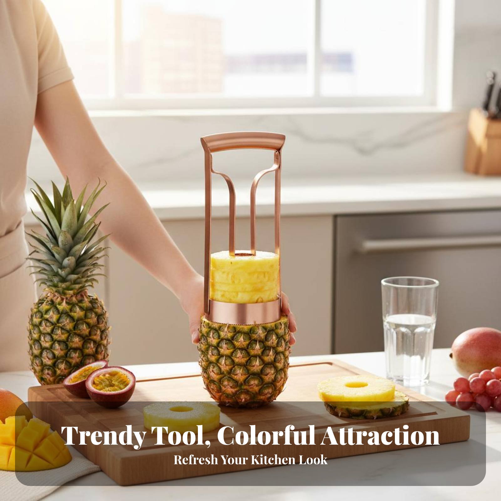 Cortador de Piña de Acero Inox - Kitchen Gadgets & Toys reseña y precio