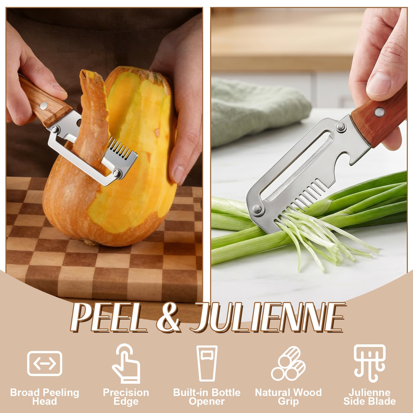 Pelador de Verduras 3 en 1 con - Kitchen Home Gadgets reseña y precio