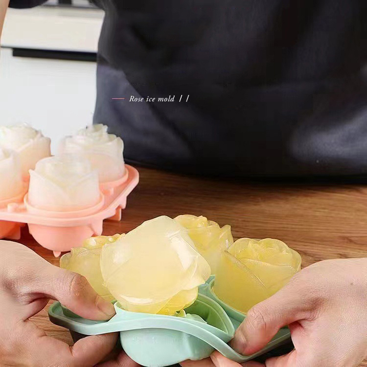 Moldes de hielo de rosas 3D, b - Kitchen Gadgets And Accessories reseña y precio
