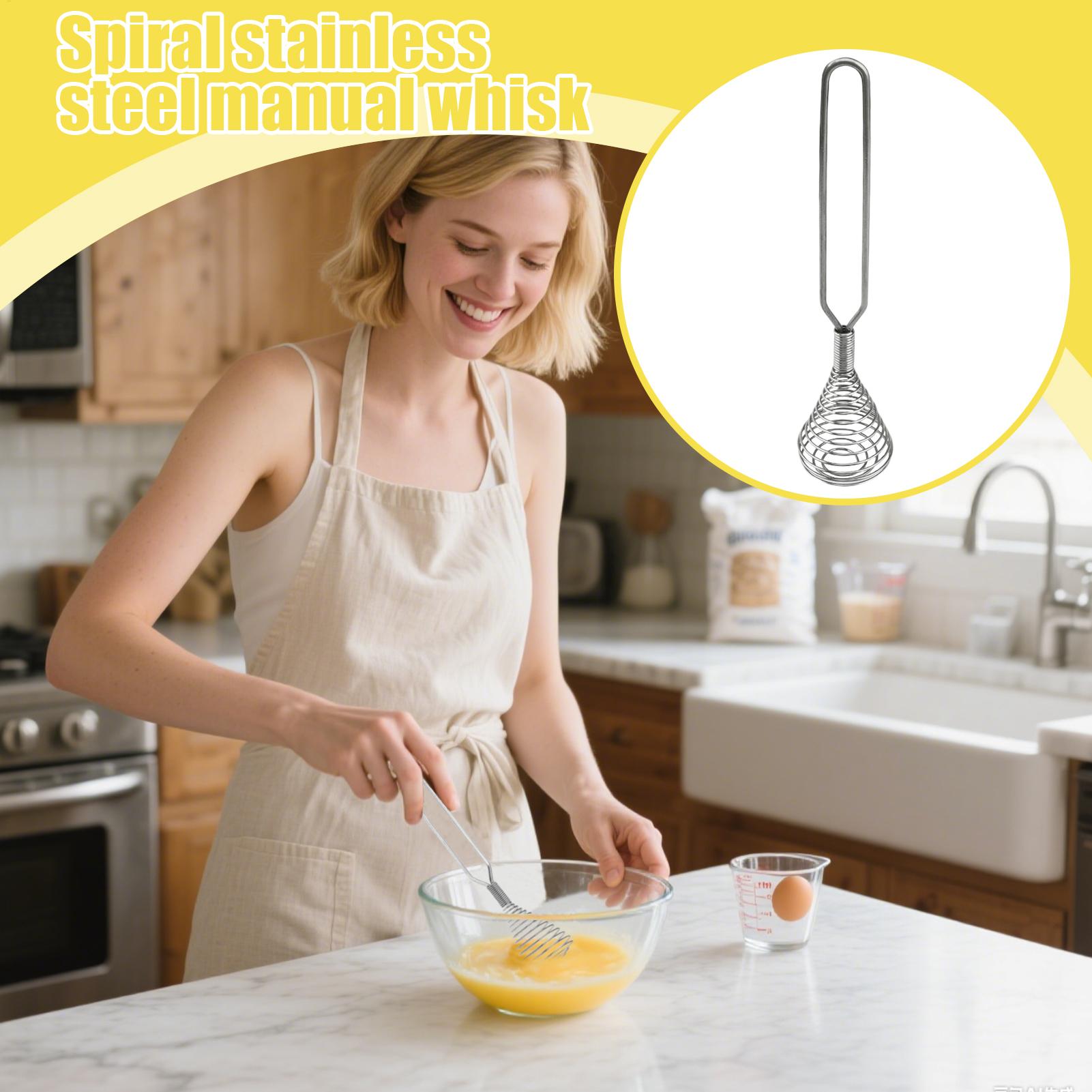 Batidor de mano de acero inoxi - Kitchen Hand Gadgets reseña y precio