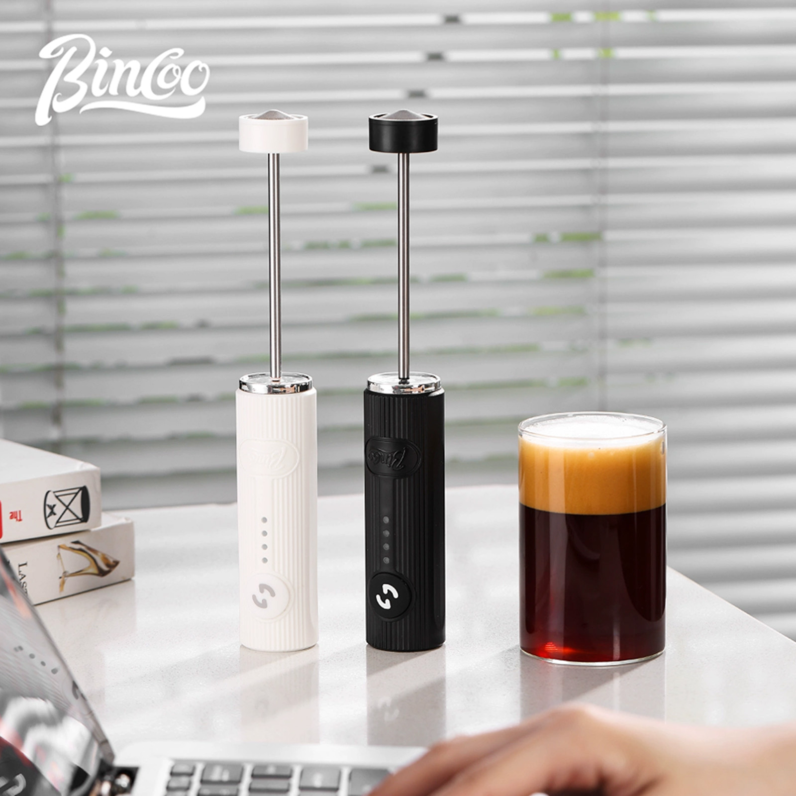 BINCOO-espumador de café eléct - Kitchen Gadgets Design reseña y precio