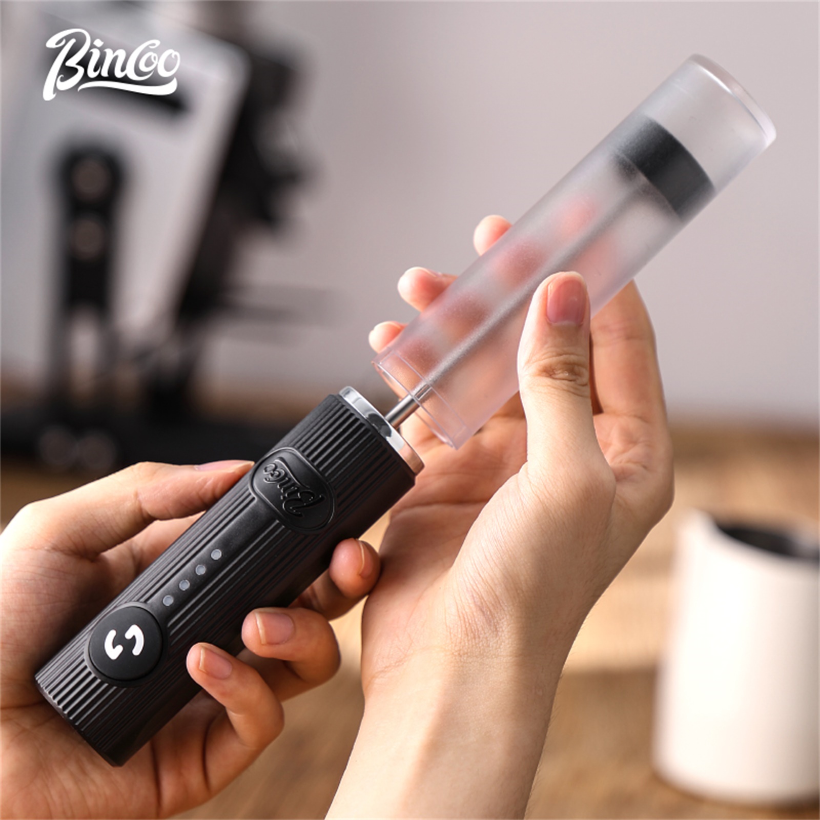 BINCOO-espumador de café eléct - Kitchen Gadgets Design reseña y precio