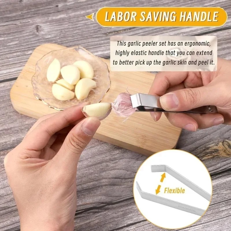 Pelador de Ajos de Acero Inoxi - Kitchen Gadgets Under $10 reseña y precio